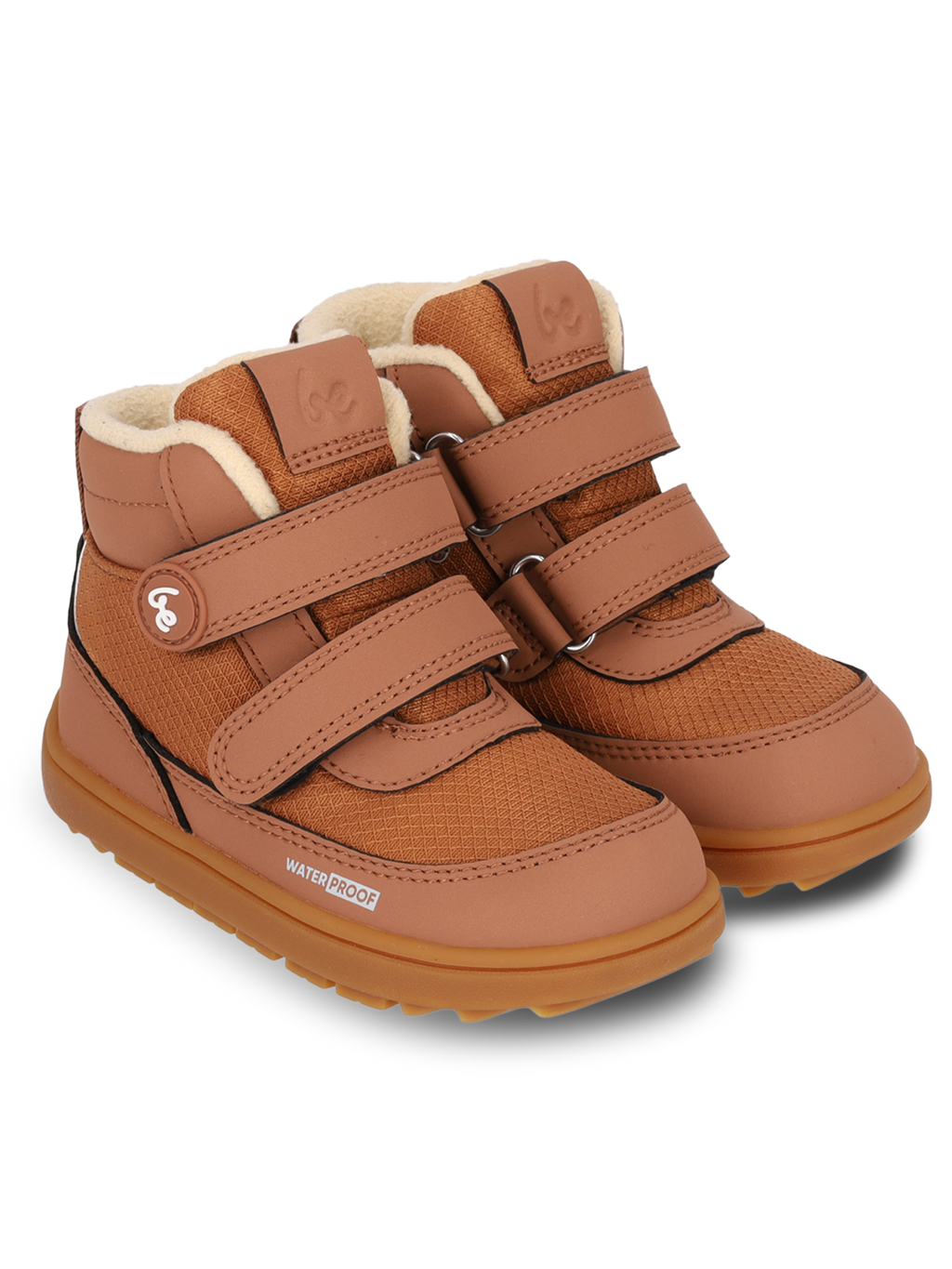 Kids winter barefoot boots Be Lenka Zippu Preschool - All Brown