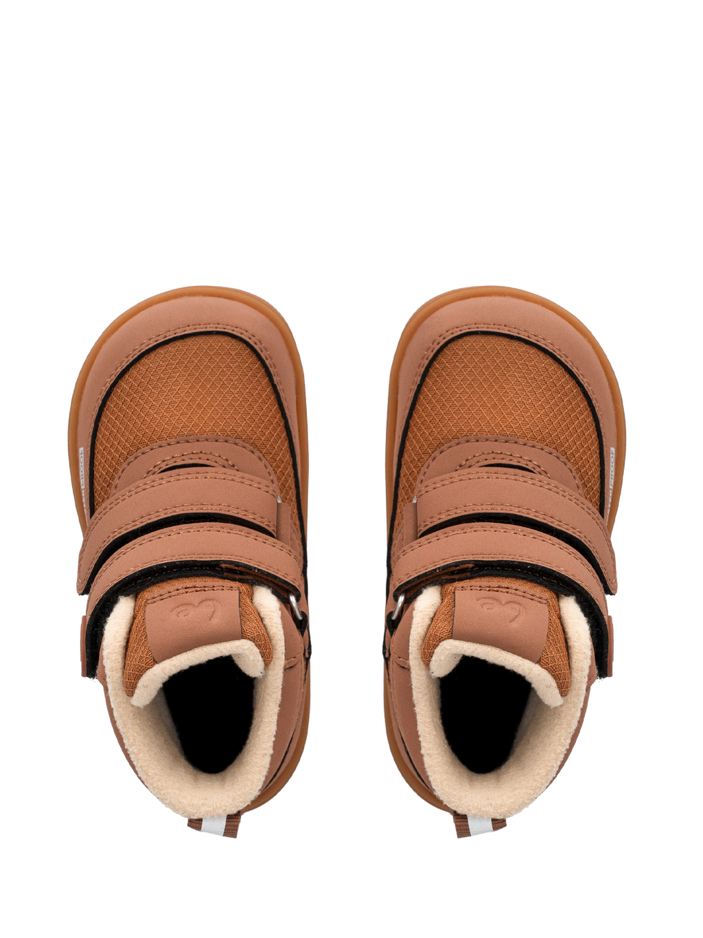 Kids winter barefoot boots Be Lenka Zippu Preschool - All Brown