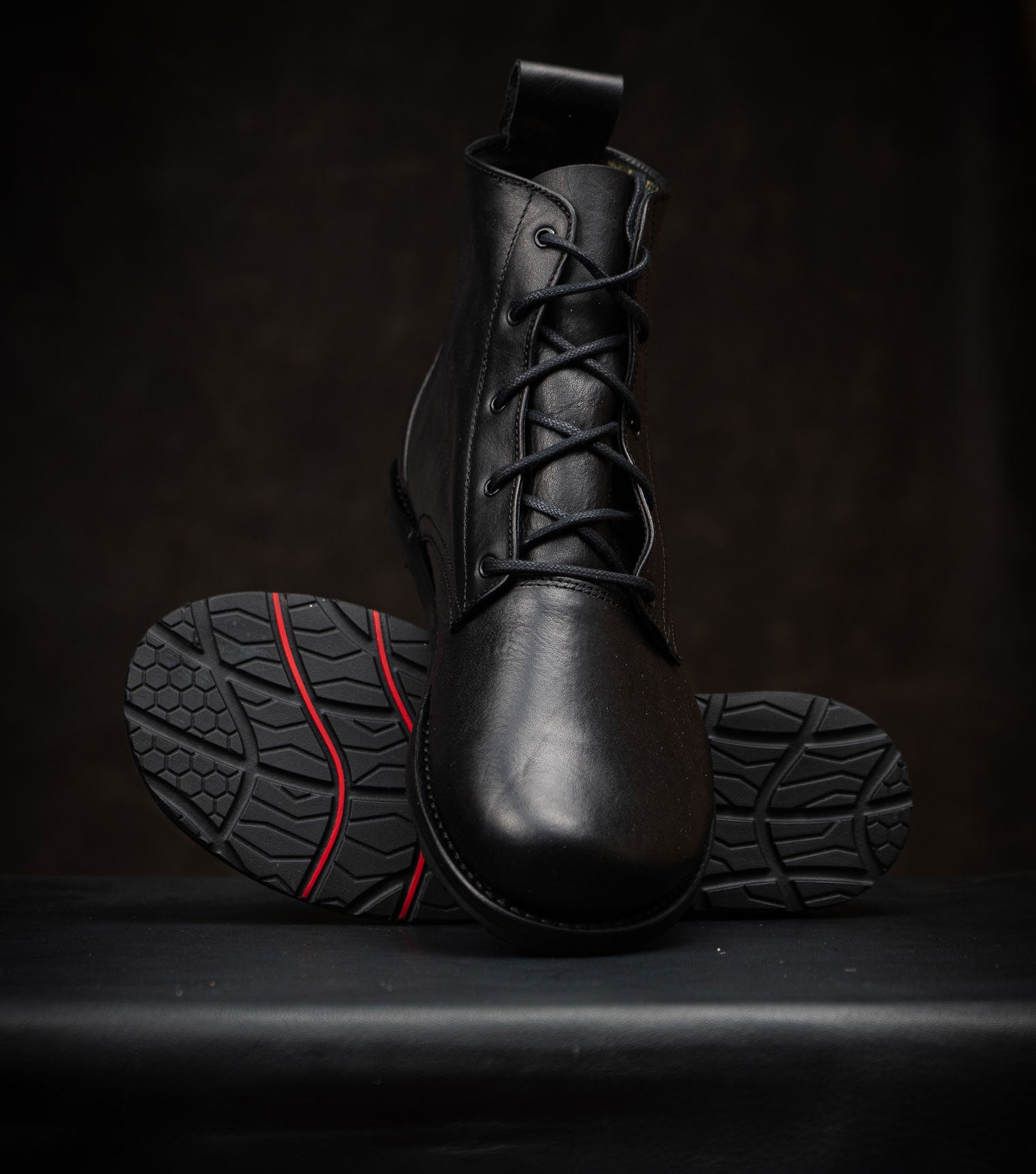 Goodyear Welted Barefoot Chukka Boots - Black - Barefoot Shoe Store