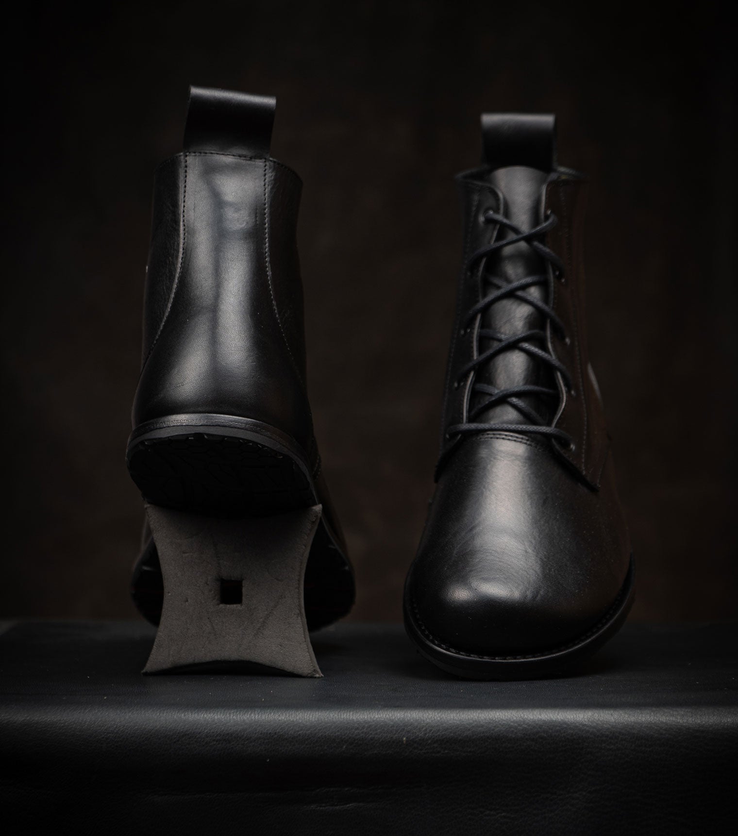 Goodyear Welted Barefoot Chukka Boots - Black - Barefoot Shoe Store