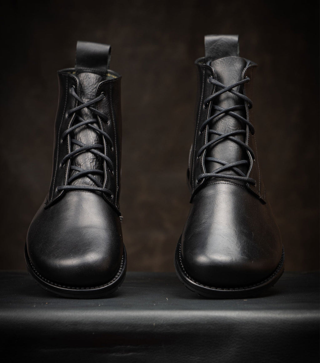 Goodyear Welted Barefoot Chukka Boots - Black - Barefoot Shoe Store