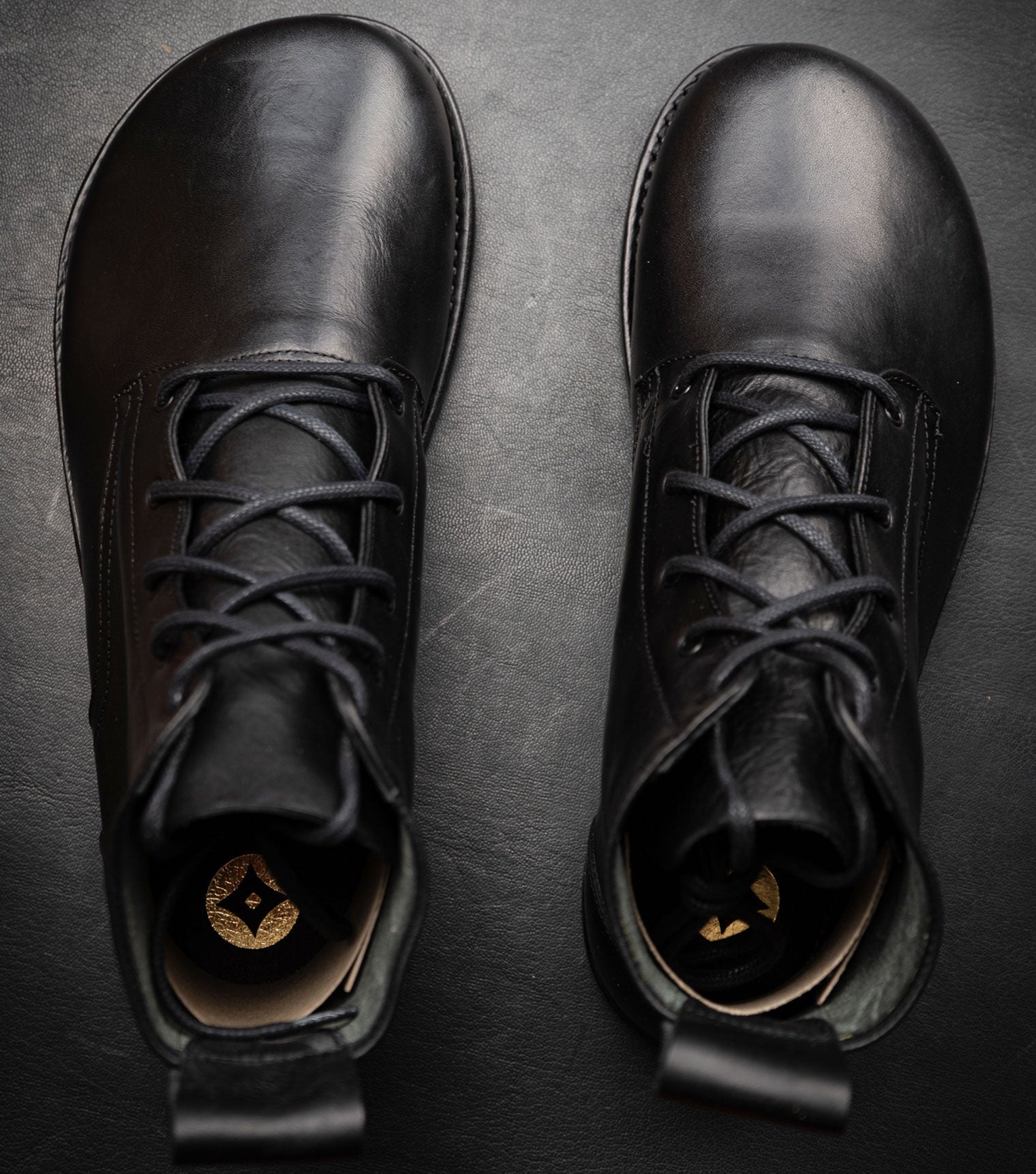 Goodyear Welted Barefoot Chukka Boots - Black - Barefoot Shoe Store