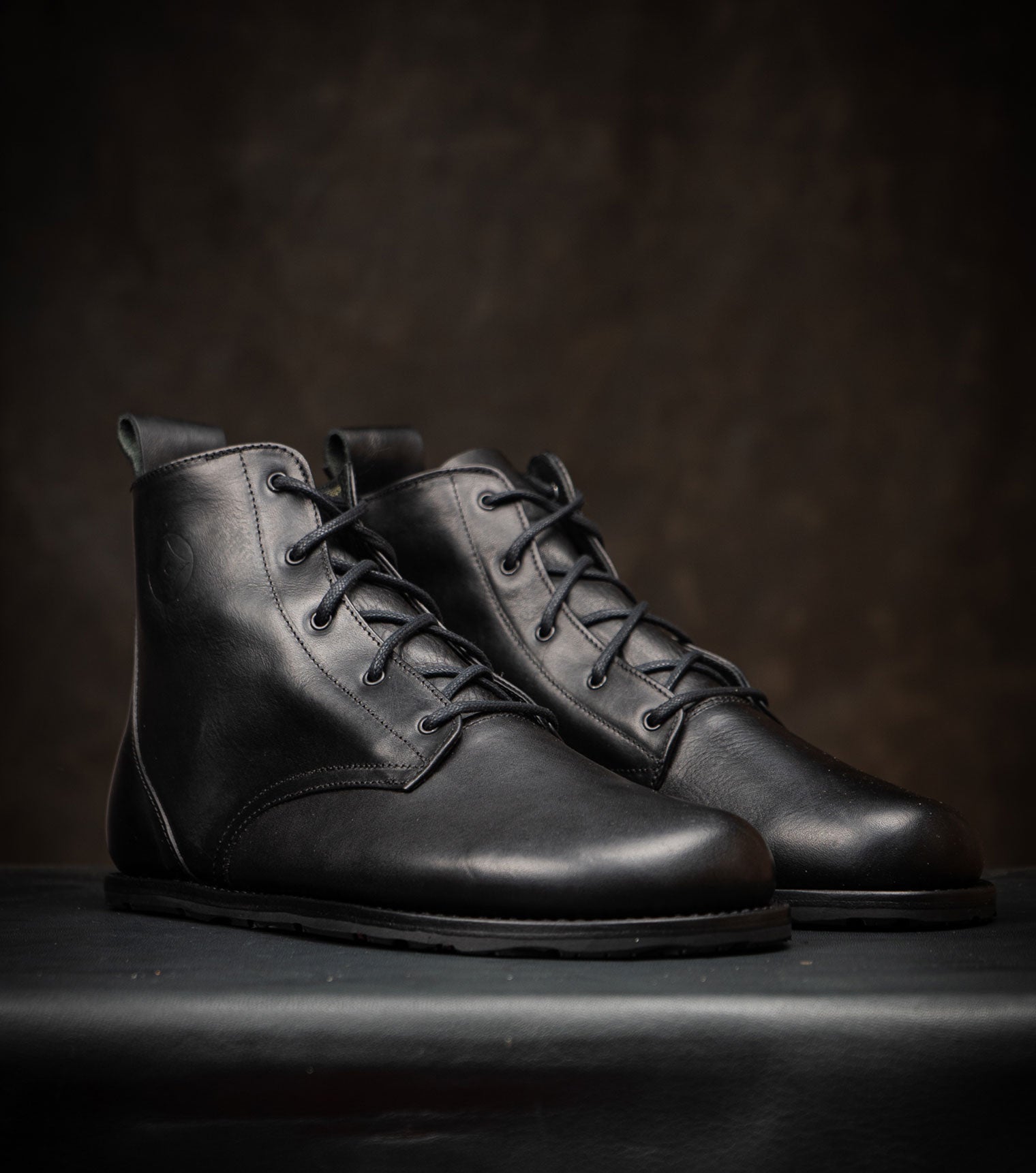Goodyear Welted Barefoot Chukka Boots - Black - Barefoot Shoe Store