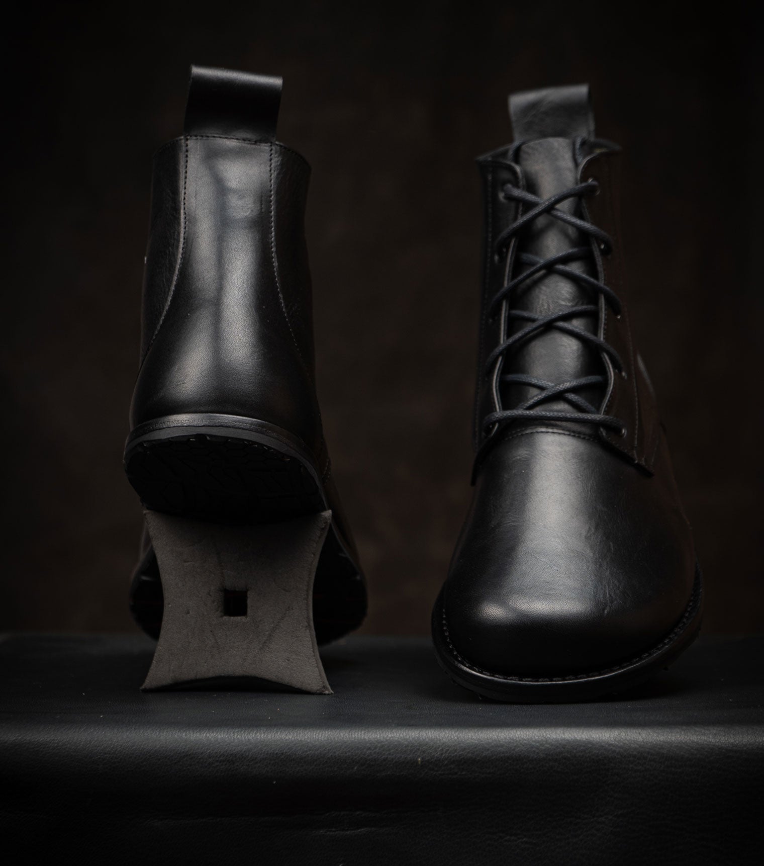 Goodyear Welted Barefoot Chukka Boots - Black - Barefoot Shoe Store