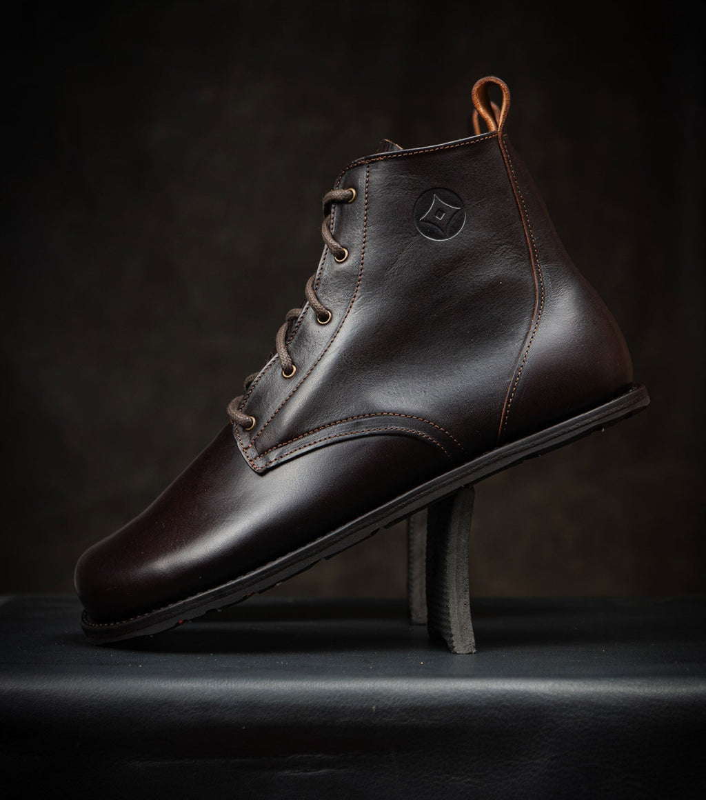 Goodyear Welted Barefoot Chukka Boots - Chocolate Brown - Barefoot Shoe Store