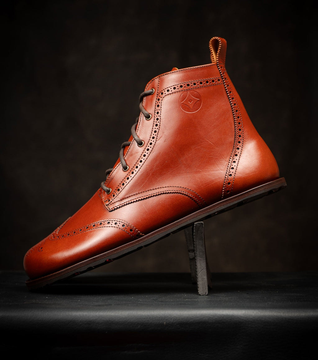 Goodyear Welted Barefoot Chukka Brogue Boots - Barefoot Shoe Store