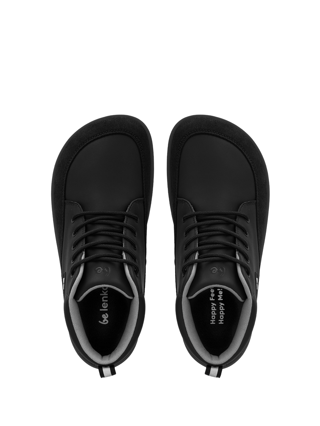 Kid's barefoot boots Be Lenka Elio Junior - All Black - Barefoot Shoe Store