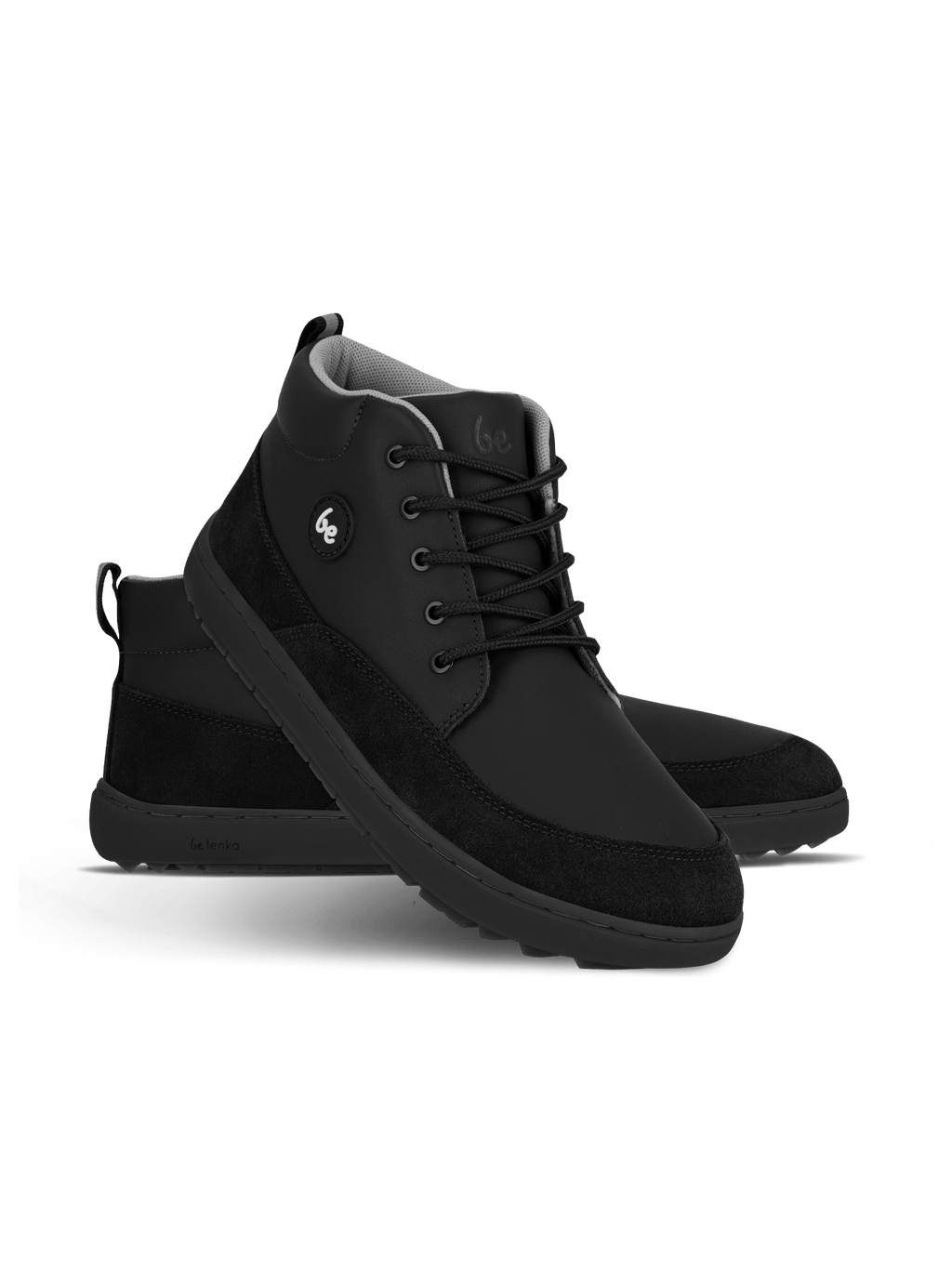 Kid's barefoot boots Be Lenka Elio Junior - All Black - Barefoot Shoe Store