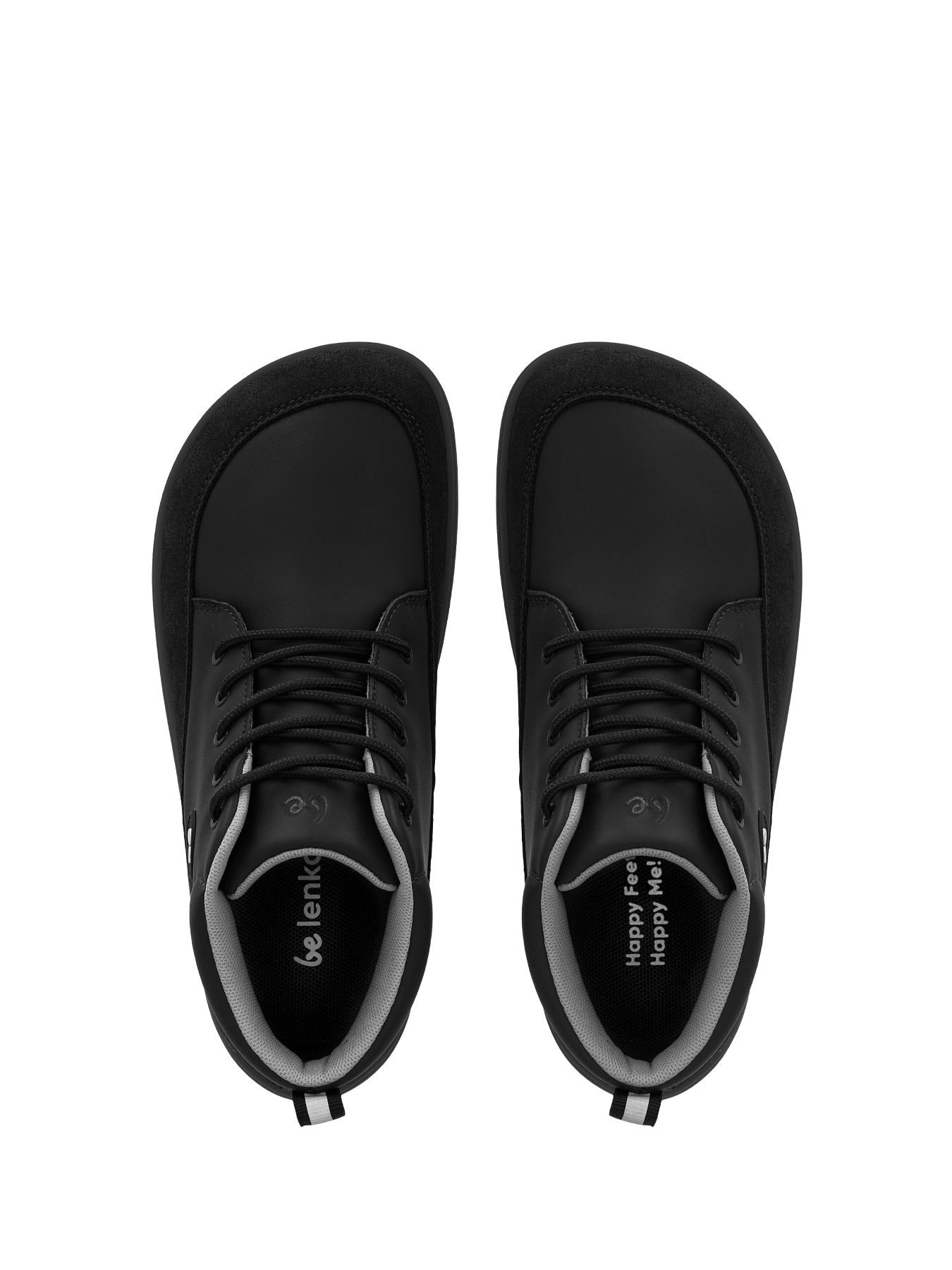 Kid's barefoot boots Be Lenka Elio Junior - All Black - Barefoot Shoe Store