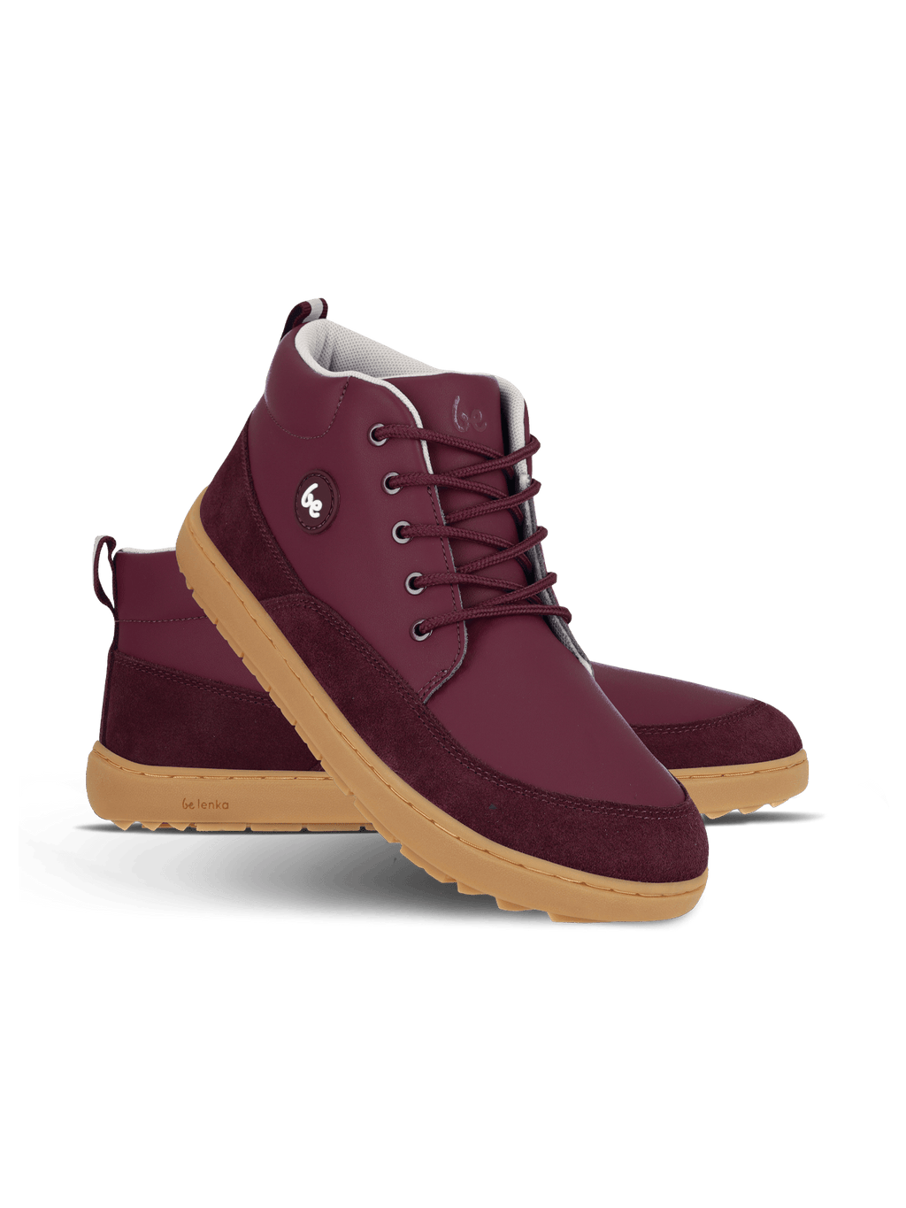 Kid's barefoot boots Be Lenka Elio Junior - Berry - Barefoot Shoe Store