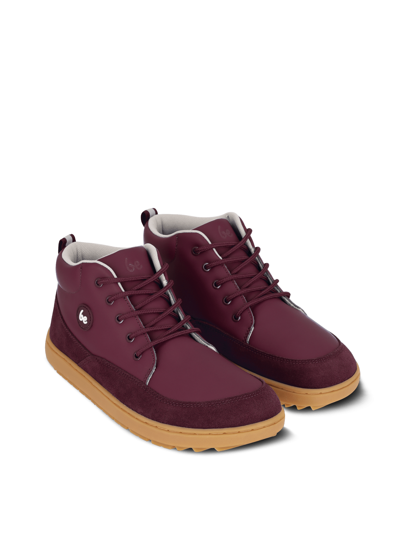 Kid's barefoot boots Be Lenka Elio Junior - Berry - Barefoot Shoe Store