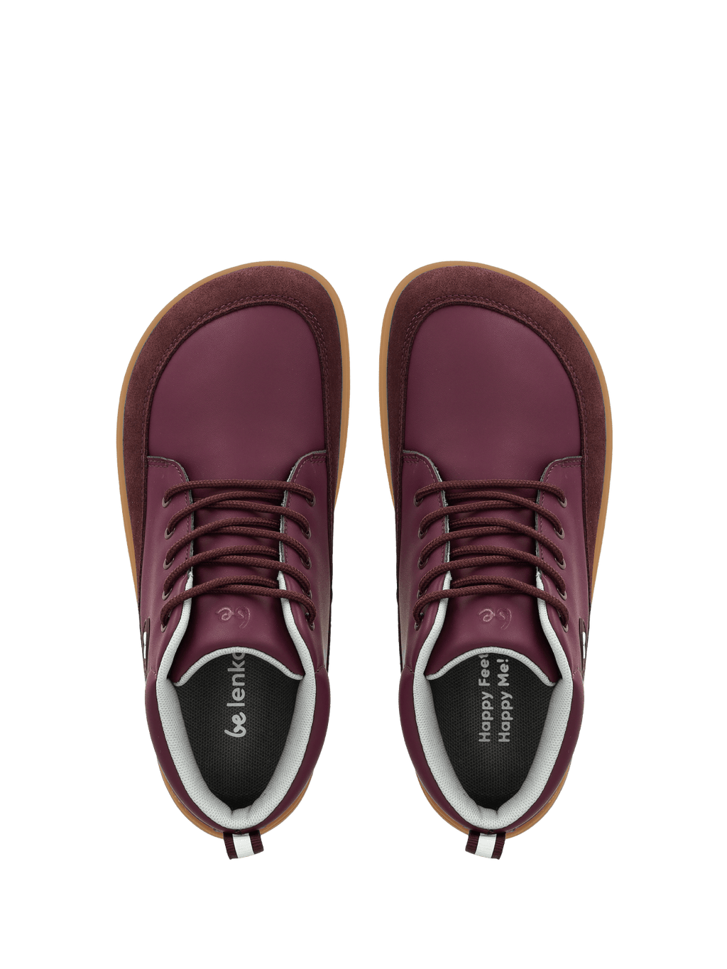 Kid's barefoot boots Be Lenka Elio Junior - Berry - Barefoot Shoe Store