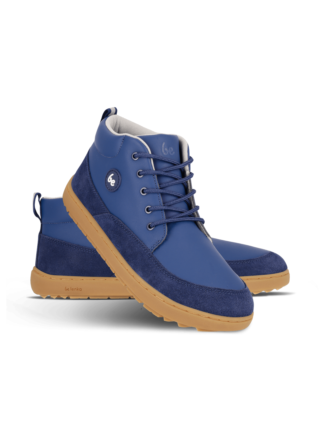 Kid's barefoot boots Be Lenka Elio Junior - Dark Blue - Barefoot Shoe Store