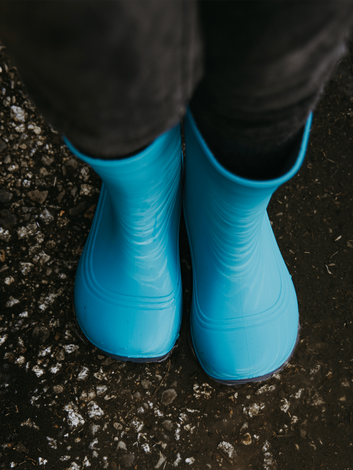 Kids Barefoot Rain Boots Be Lenka Pudds - Aqua Blue - Barefoot Shoe Store