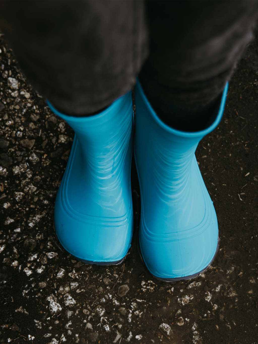 Kids Barefoot Rain Boots Be Lenka Pudds - Aqua Blue - Barefoot Shoe Store