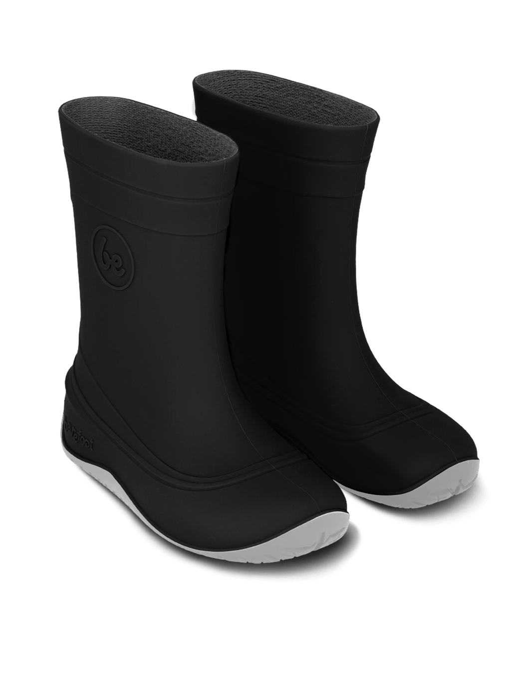 Kids Barefoot Rain Boots Be Lenka Pudds - Black - Barefoot Shoe Store