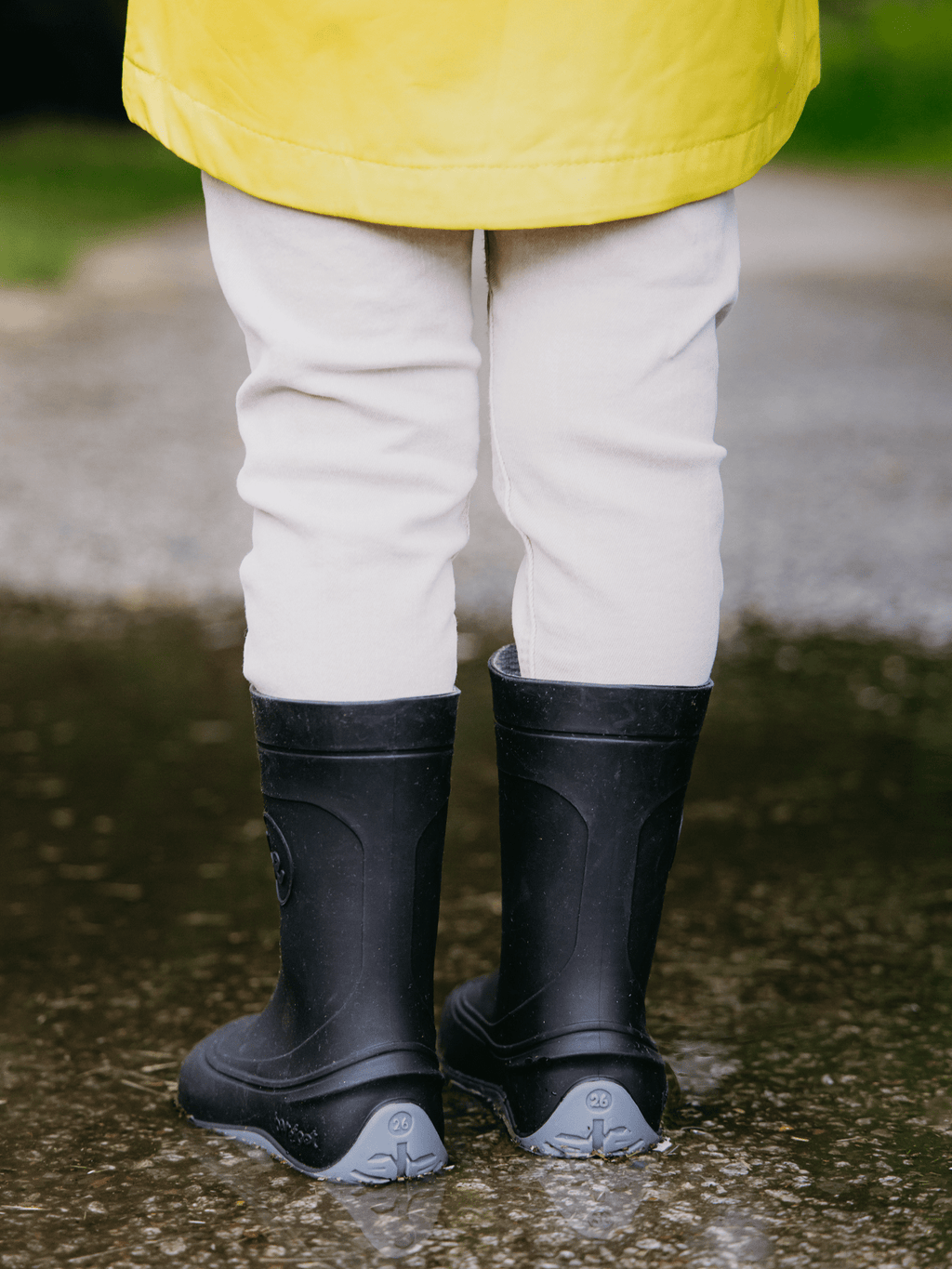 Kids Barefoot Rain Boots Be Lenka Pudds - Black - Barefoot Shoe Store