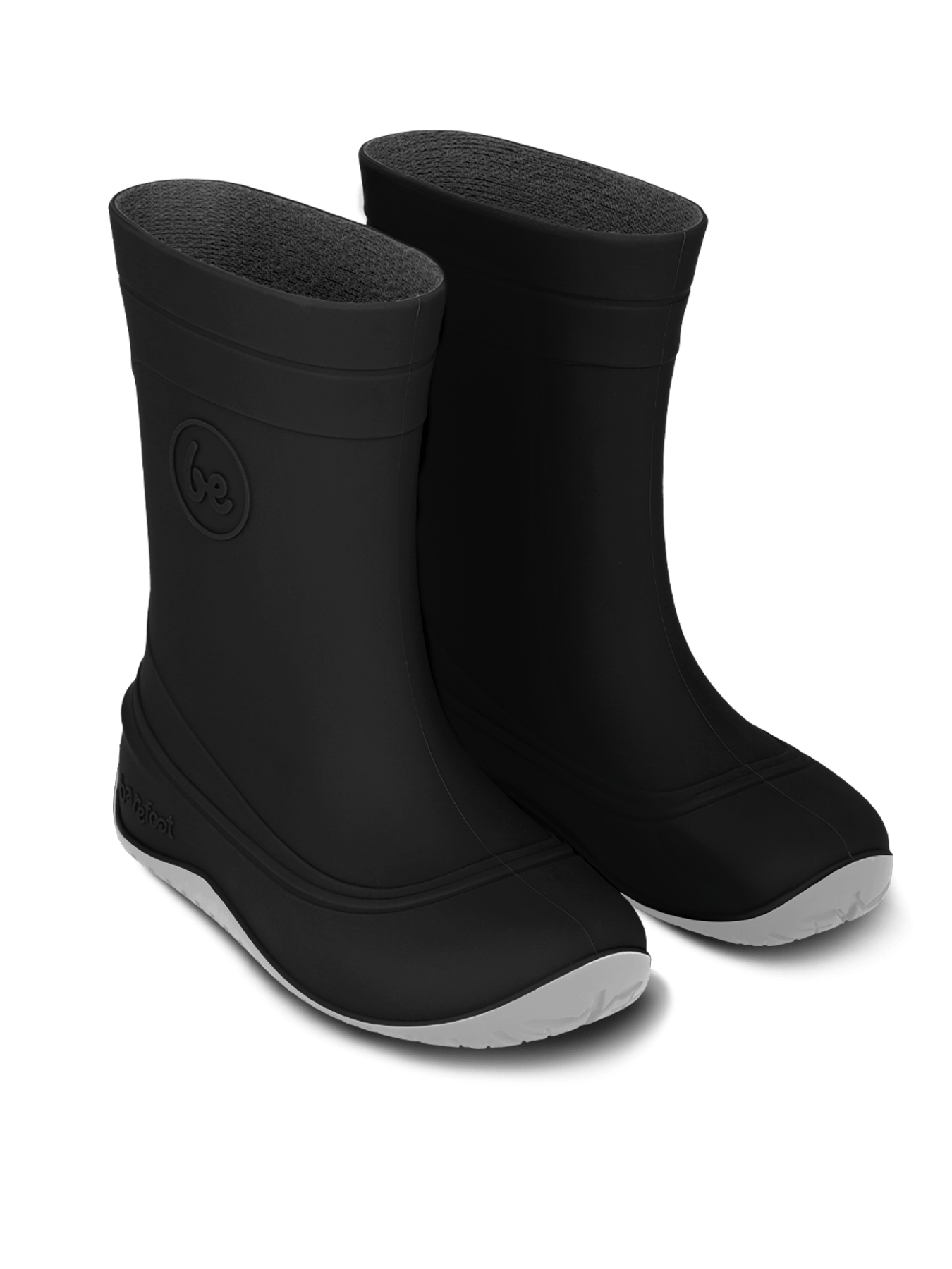 Kids Barefoot Rain Boots Be Lenka Pudds - Black - Barefoot Shoe Store