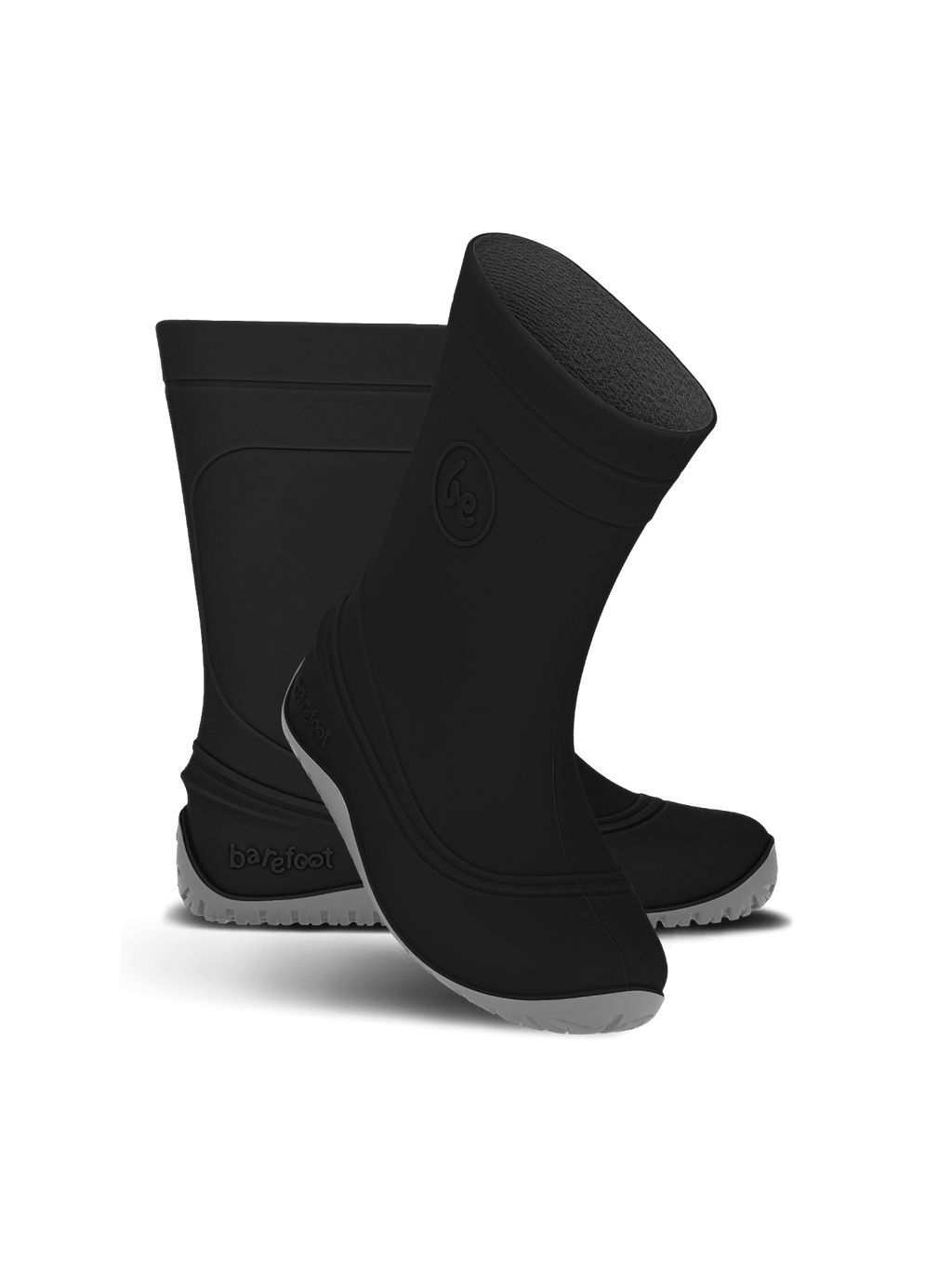 Kids Barefoot Rain Boots Be Lenka Pudds - Black - Barefoot Shoe Store