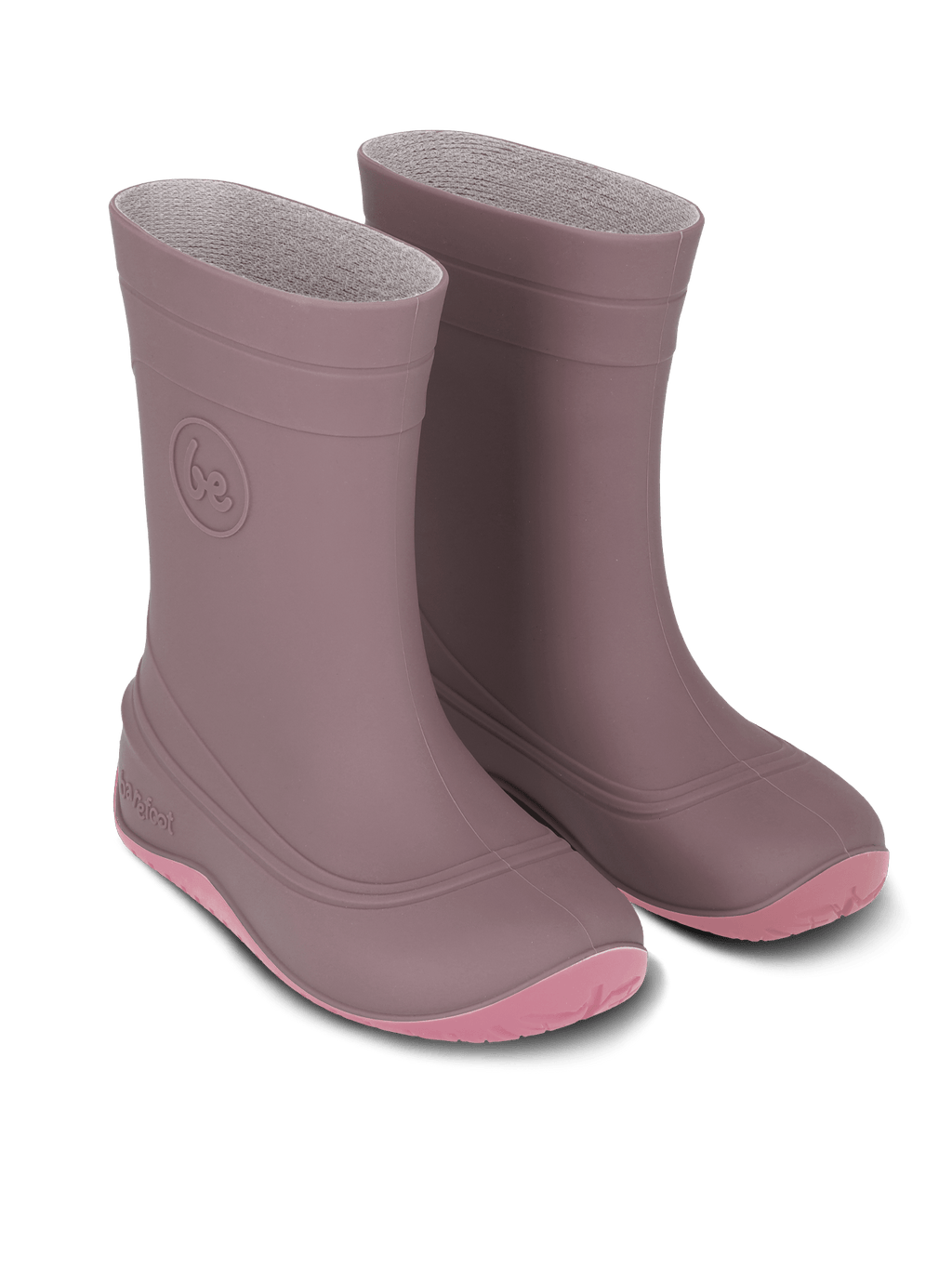 Kids Barefoot Rain Boots Be Lenka Pudds - Misty Pink - Barefoot Shoe Store