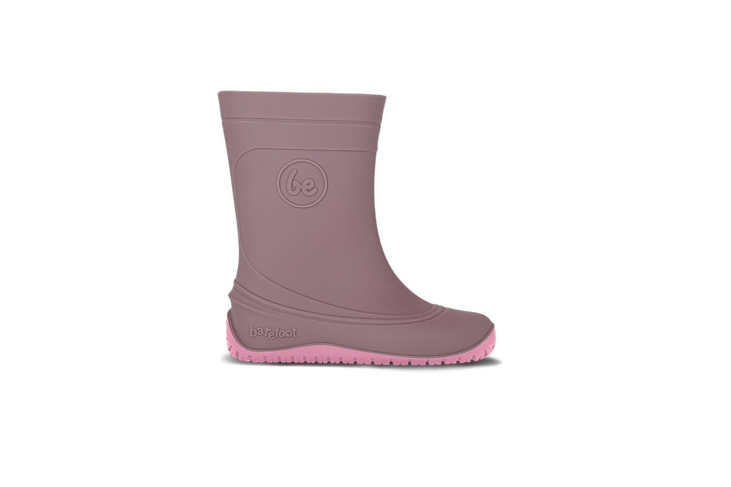Kids Barefoot Rain Boots Be Lenka Pudds - Misty Pink - Barefoot Shoe Store