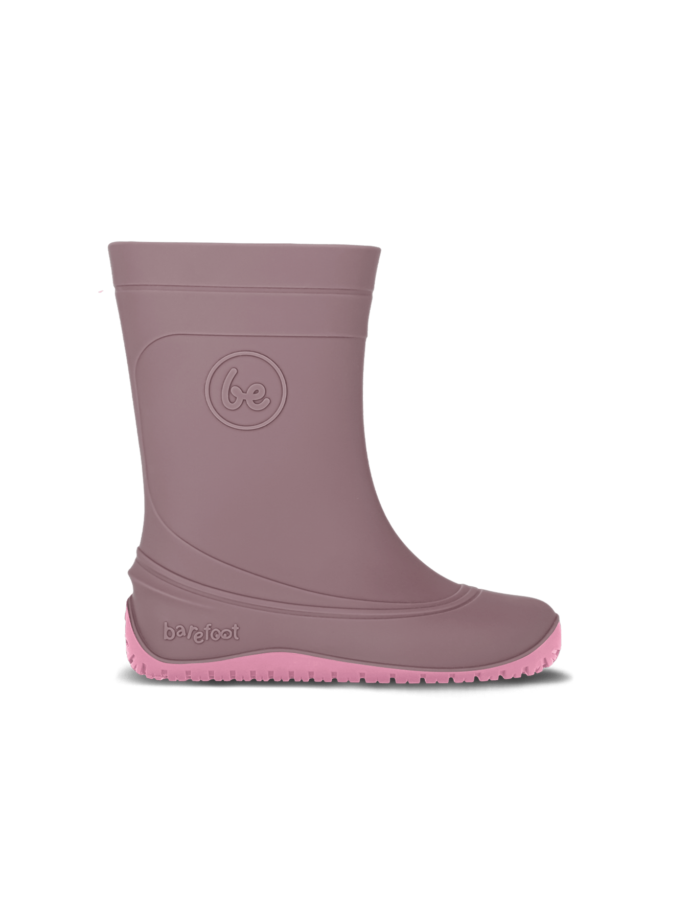 Kids Barefoot Rain Boots Be Lenka Pudds - Misty Pink - Barefoot Shoe Store