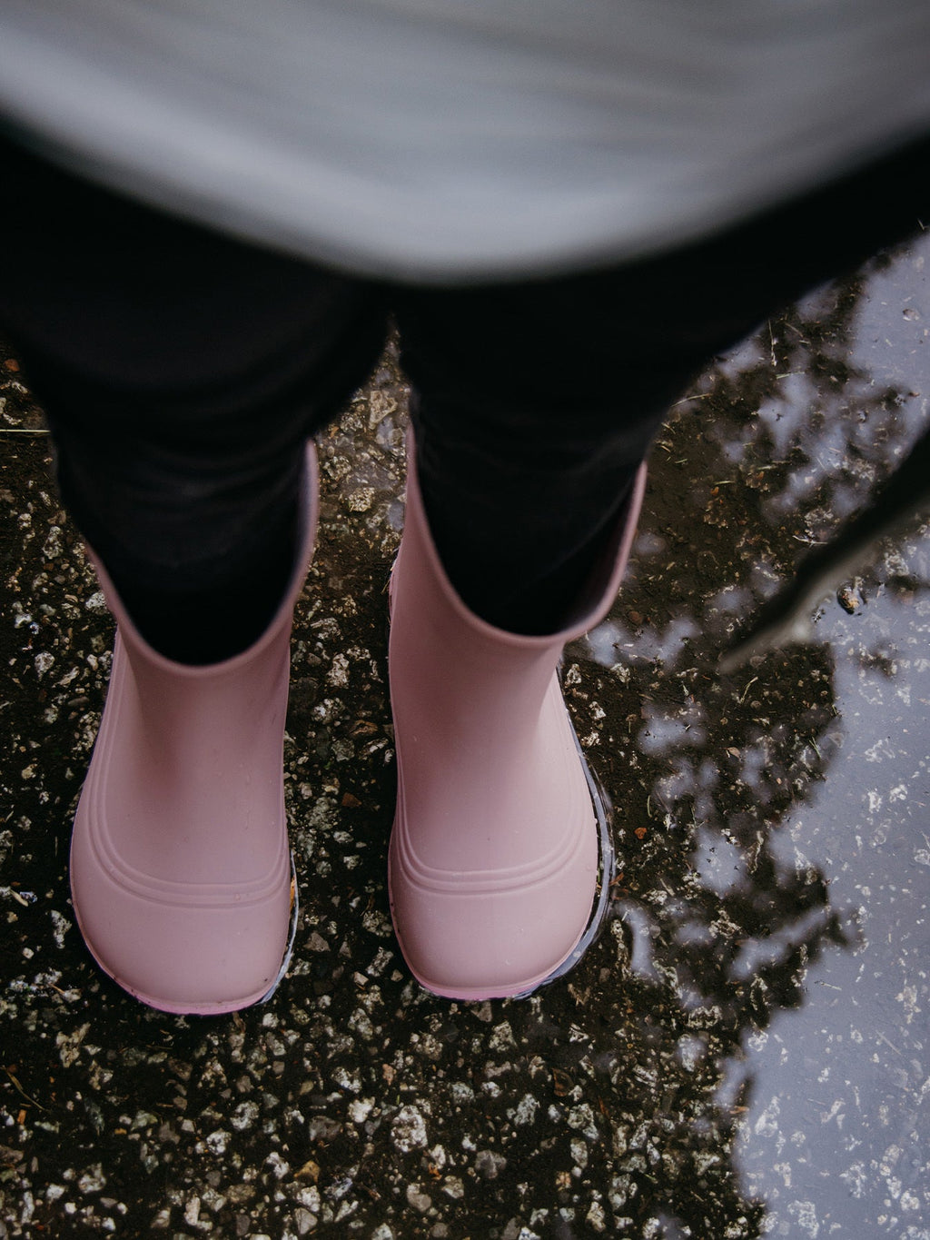 Kids Barefoot Rain Boots Be Lenka Pudds - Misty Pink - Barefoot Shoe Store