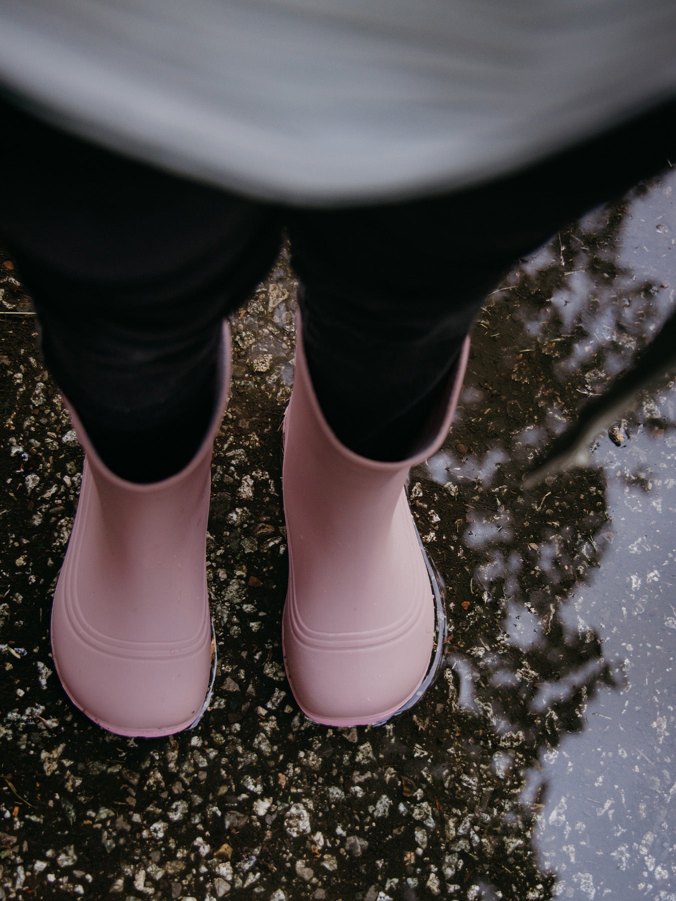 Kids Barefoot Rain Boots Be Lenka Pudds - Misty Pink - Barefoot Shoe Store