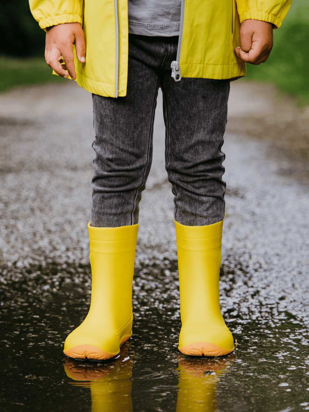 Kids Barefoot Rain Bootss Be Lenka Pudds - Yellow - Barefoot Shoe Store