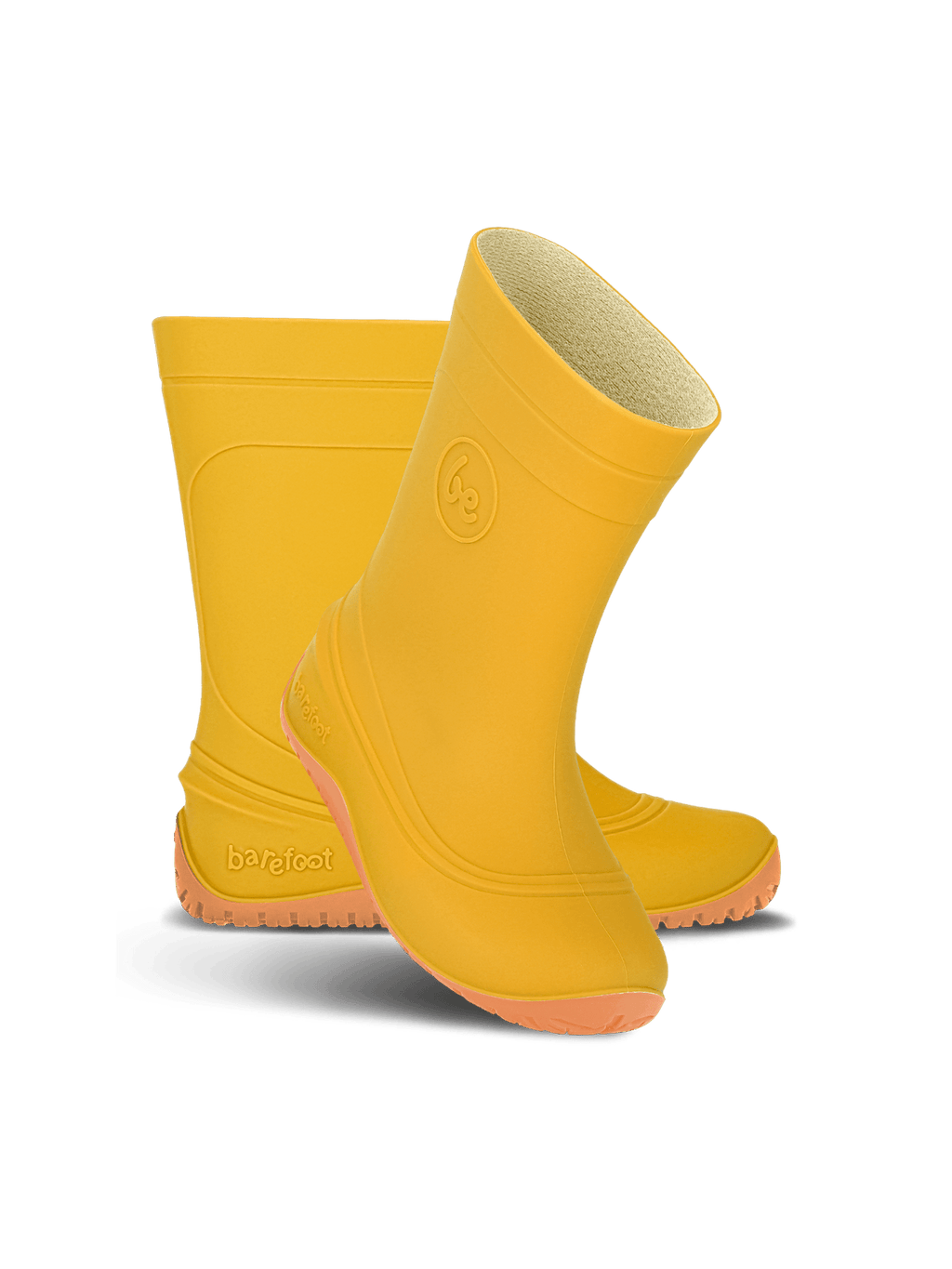 Kids Barefoot Rain Bootss Be Lenka Pudds - Yellow - Barefoot Shoe Store