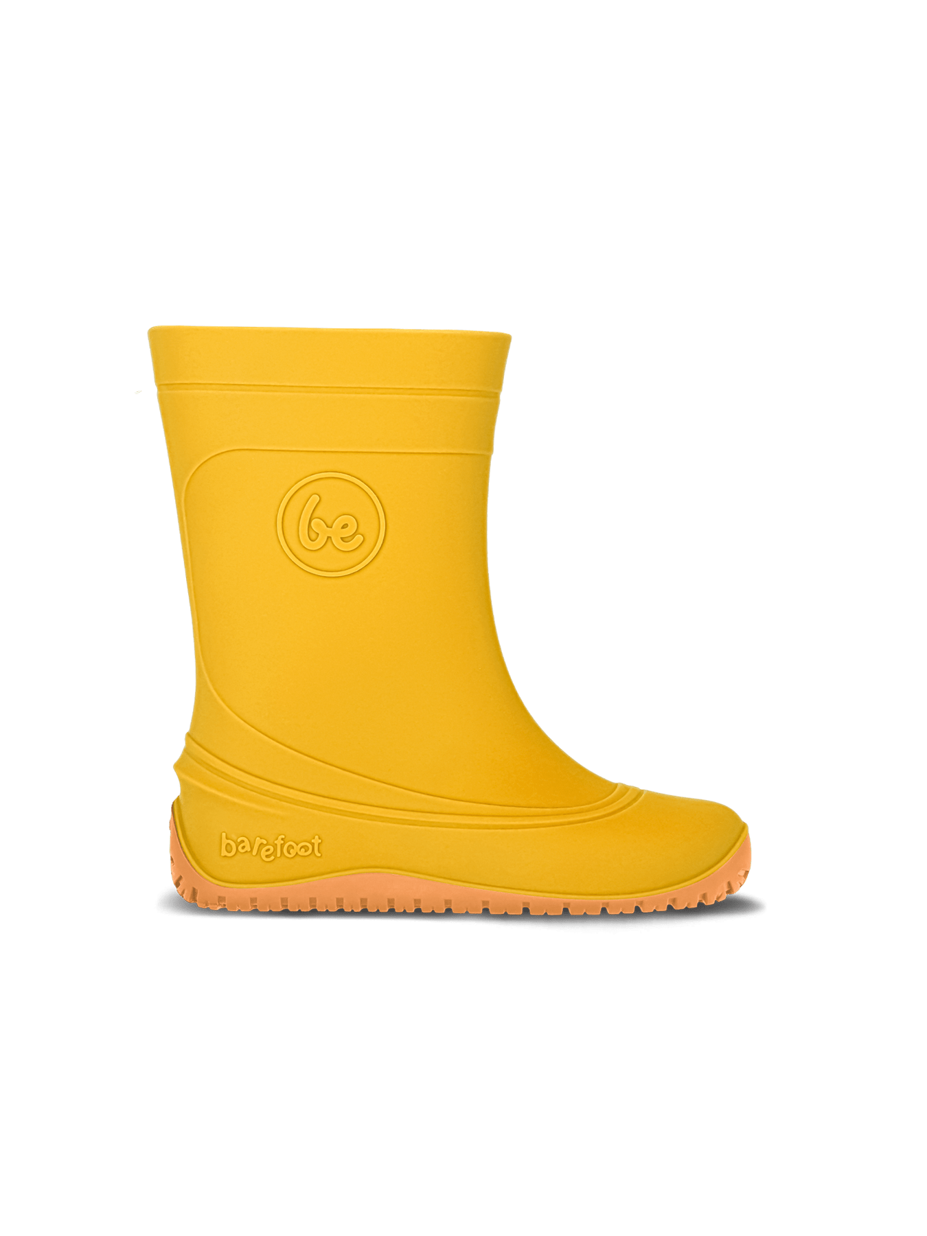 Kids Barefoot Rain Bootss Be Lenka Pudds - Yellow - Barefoot Shoe Store