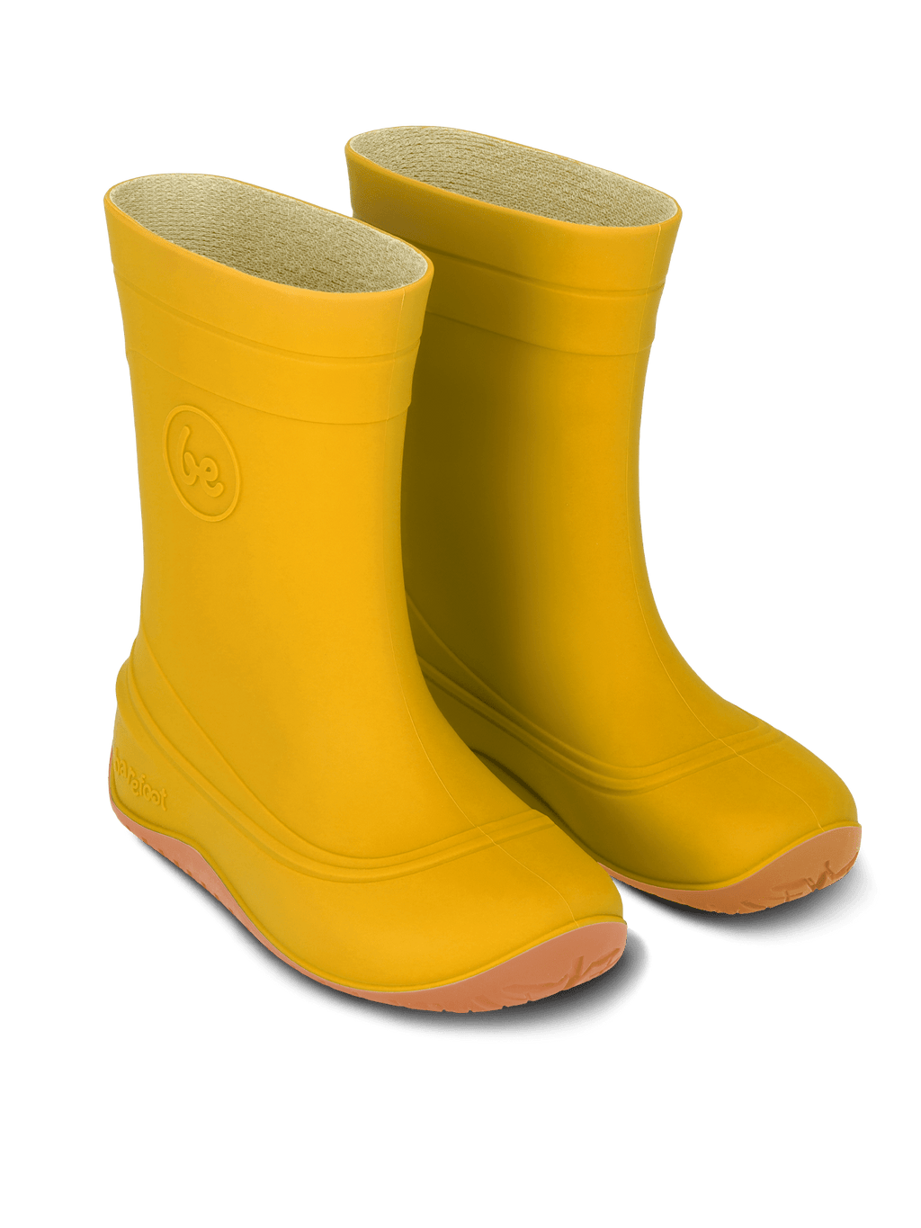 Kids Barefoot Rain Bootss Be Lenka Pudds - Yellow - Barefoot Shoe Store