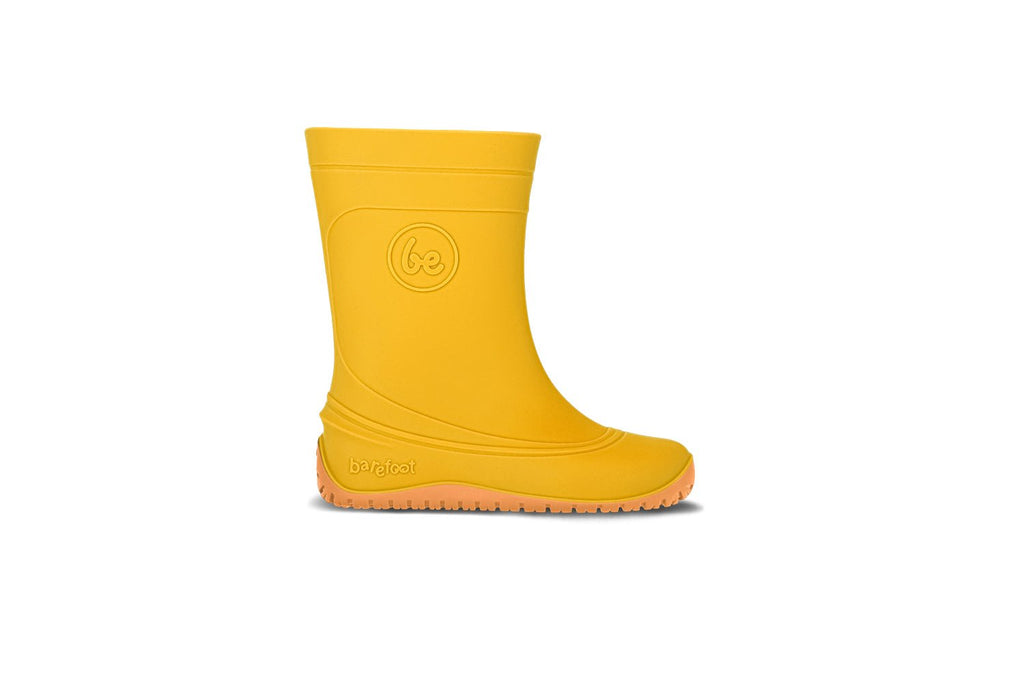 Kids Barefoot Rain Bootss Be Lenka Pudds - Yellow - Barefoot Shoe Store
