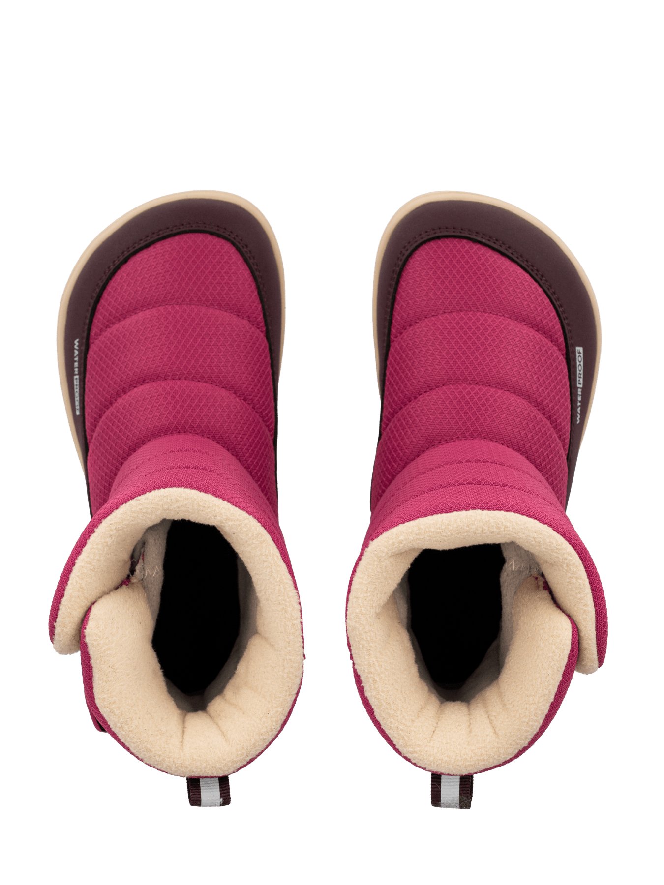 Kid's barefoot snow boots Be Lenka Ailo Junior - Berry - Barefoot Shoe Store