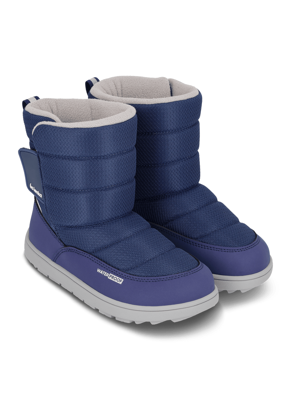 Kid's barefoot snow boots Be Lenka Ailo Junior - Dark Blue - Barefoot Shoe Store