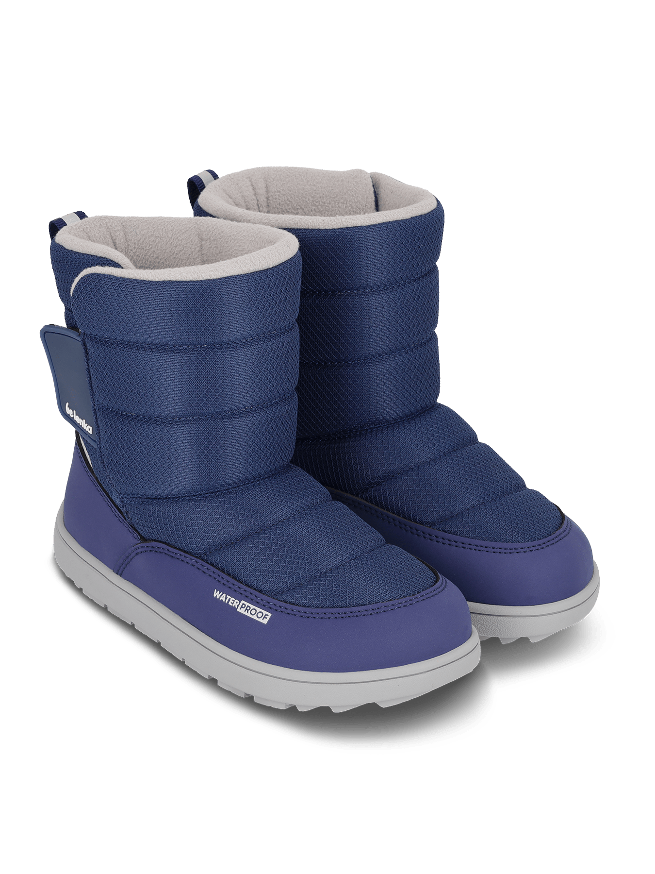 Kid's barefoot snow boots Be Lenka Ailo Junior - Dark Blue - Barefoot Shoe Store