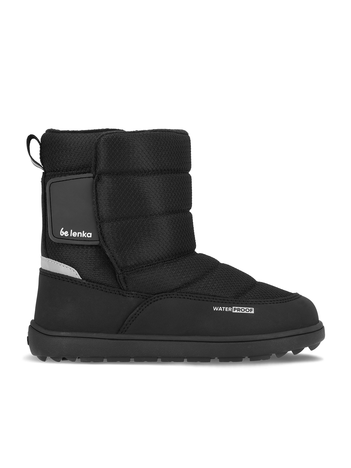 Kid's barefoot snow boots Be Lenka Ailo Kids - All Black - Barefoot Shoe Store