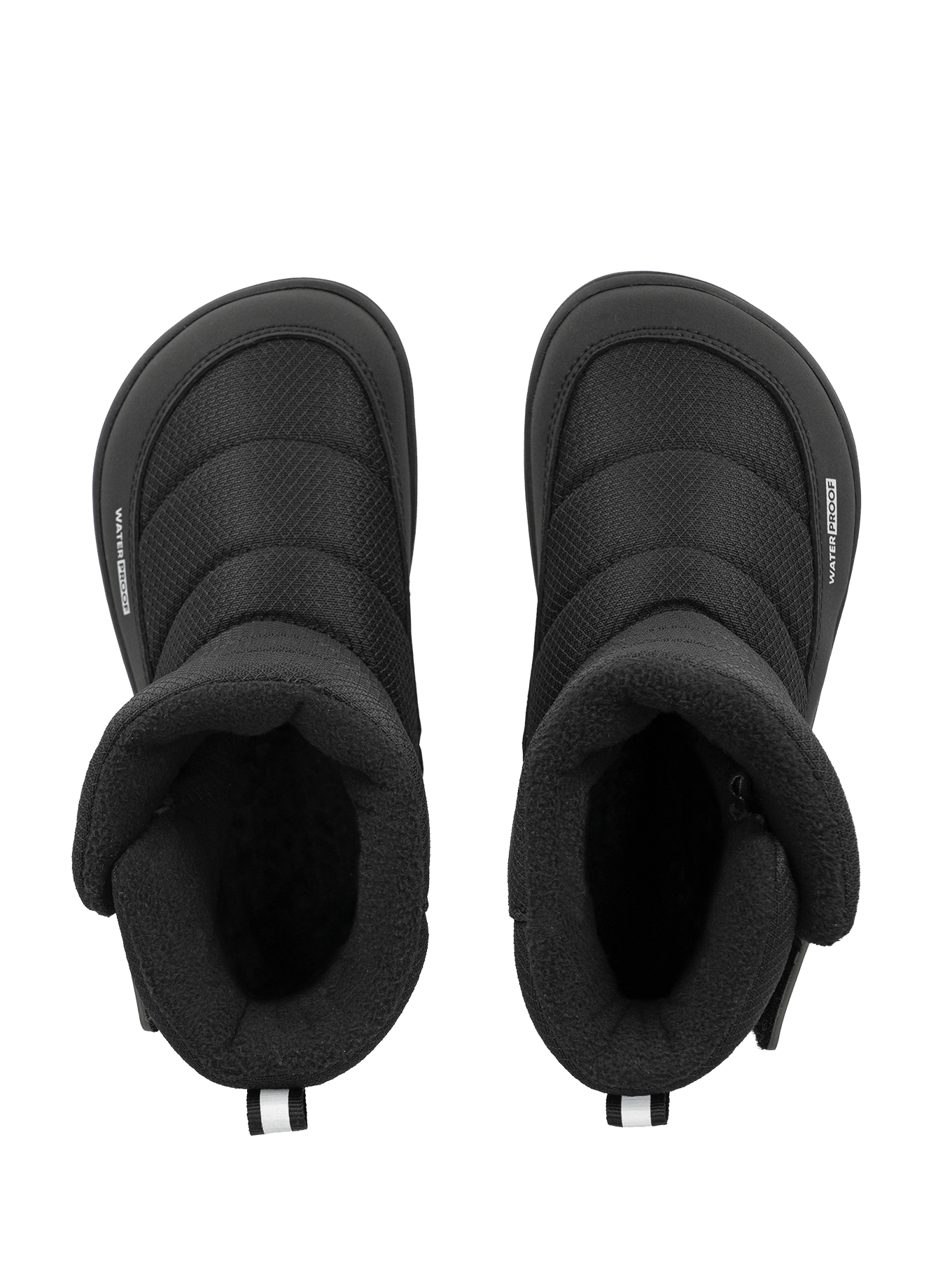 Kid's barefoot snow boots Be Lenka Ailo Preschool - All Black - Barefoot Shoe Store