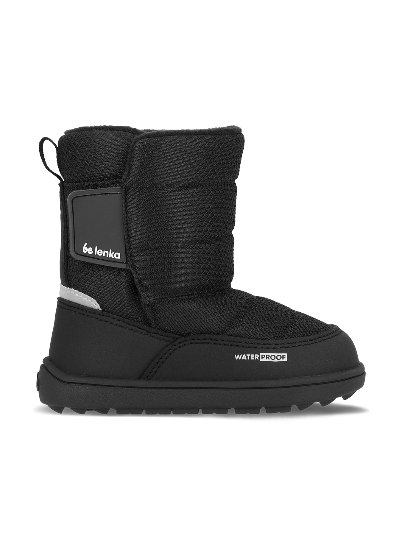 Kid's barefoot snow boots Be Lenka Ailo Preschool - All Black - Barefoot Shoe Store