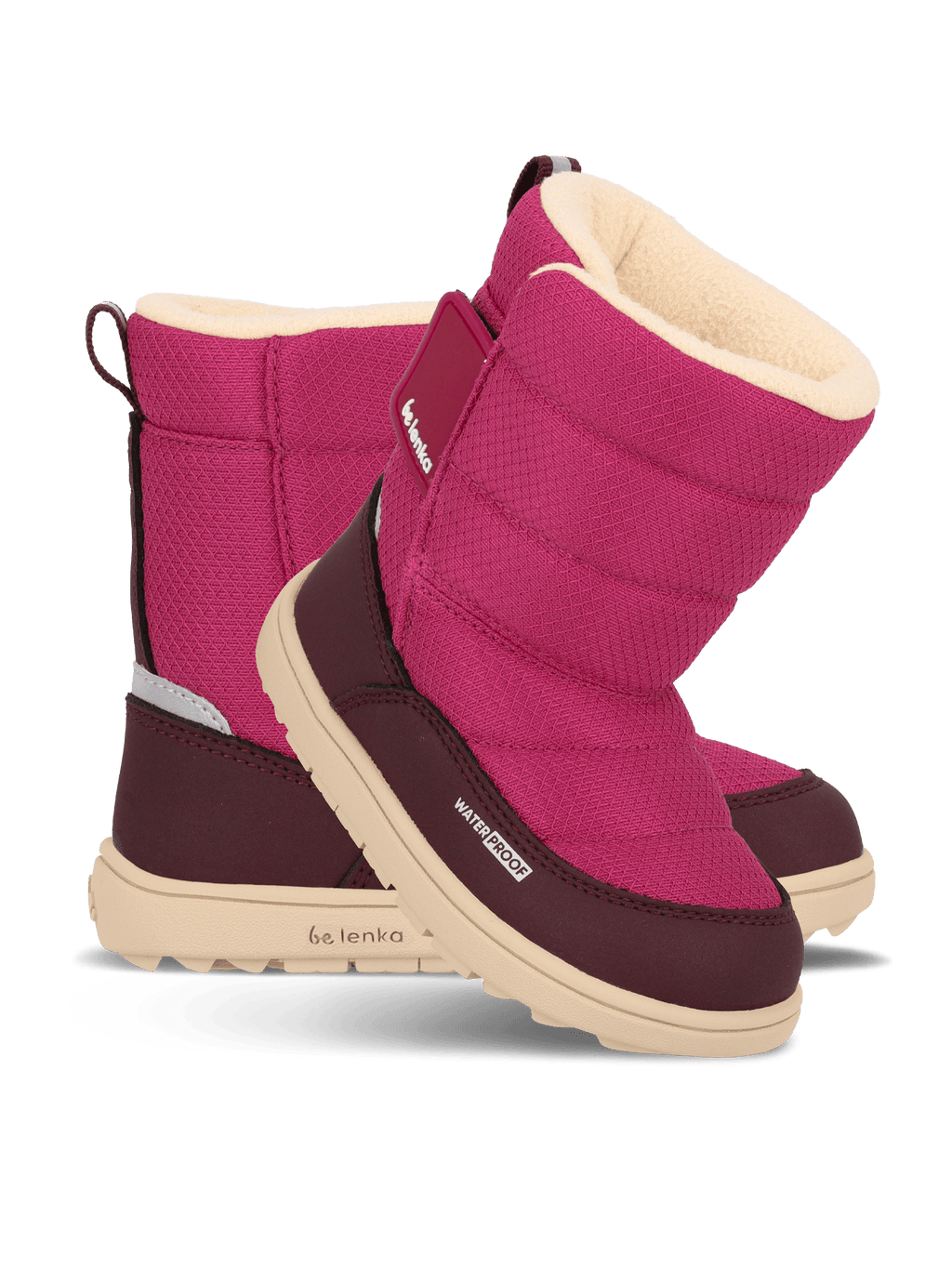 Kid's barefoot snow boots Be Lenka Ailo Preschool - Berry - Barefoot Shoe Store