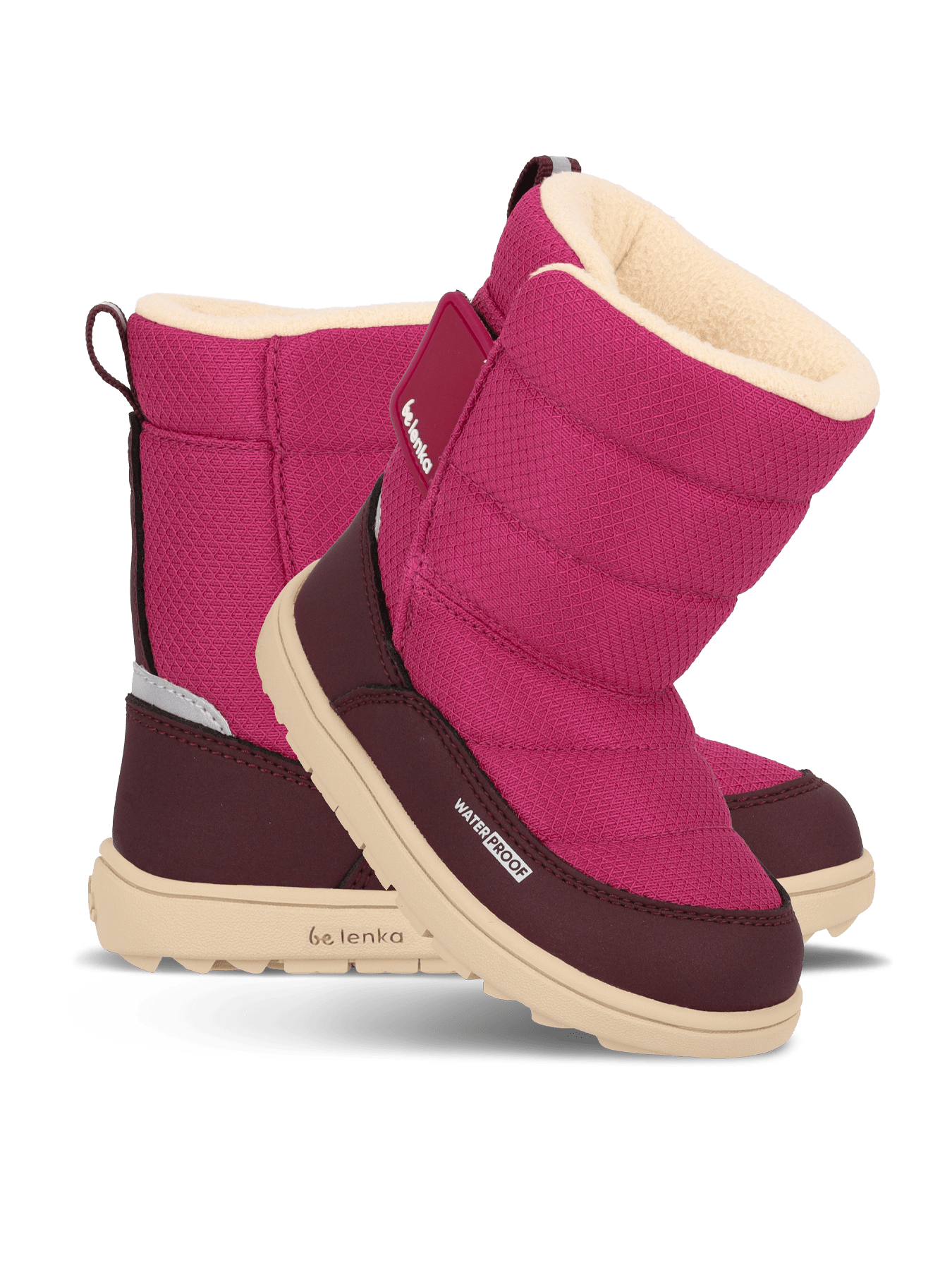Kid's barefoot snow boots Be Lenka Ailo Preschool - Berry - Barefoot Shoe Store