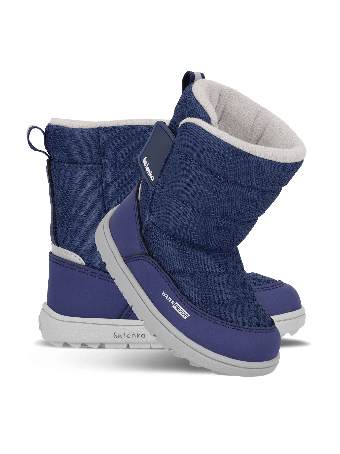 Kid's barefoot snow boots Be Lenka Ailo Preschool - Dark Blue - Barefoot Shoe Store