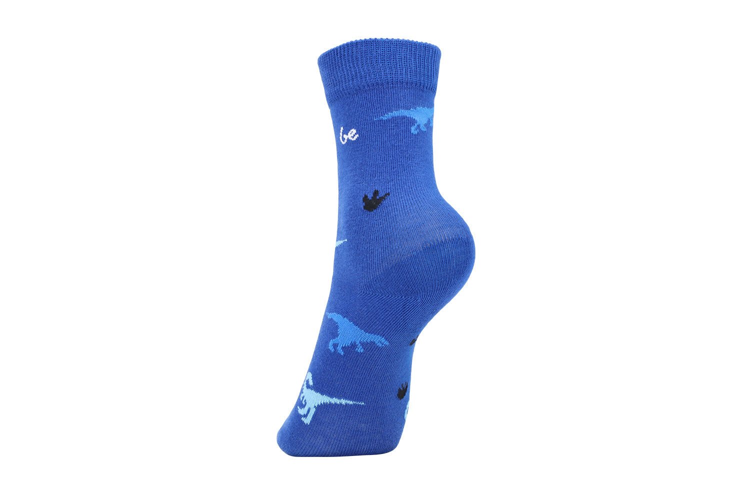 Kids barefoot Socks Be Lenka Kids - Crew - Dino - Royal Blue - 3 pack - Barefoot Shoe Store