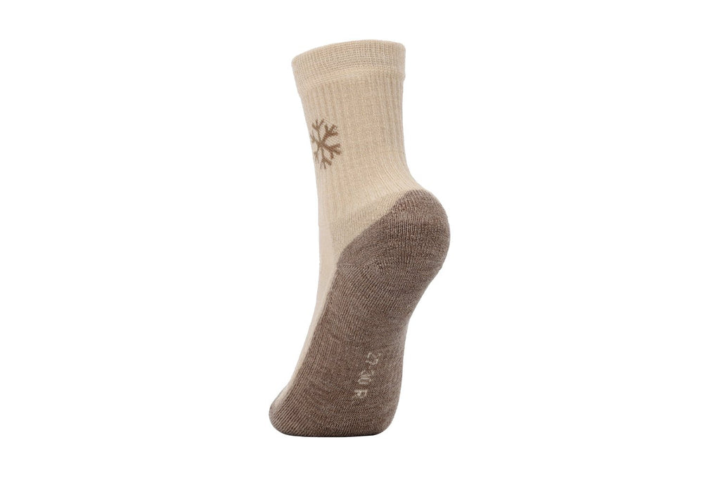 Kids barefoot Socks Be Lenka Kids - Crew - Merino Wool - Beige - 3 pack - Barefoot Shoe Store
