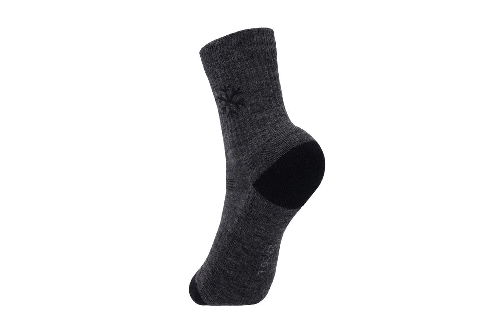 Kids barefoot Socks Be Lenka Kids - Crew - Merino Wool - Grey - 3 pack - Barefoot Shoe Store