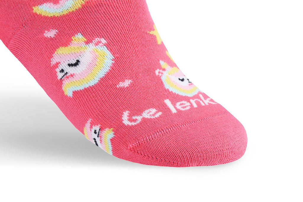 Kids barefoot Socks Be Lenka Kids - Crew - Unicorn - BubleGum Pink - 3 pack - Barefoot Shoe Store