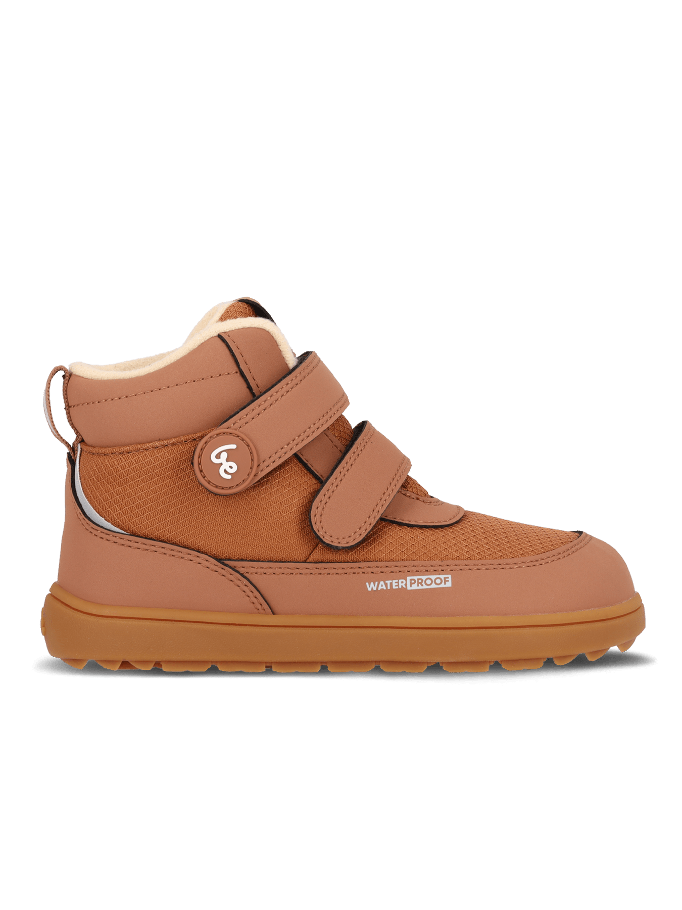 Kids winter barefoot boots Be Lenka Zippu Junior - All Brown - Barefoot Shoe Store