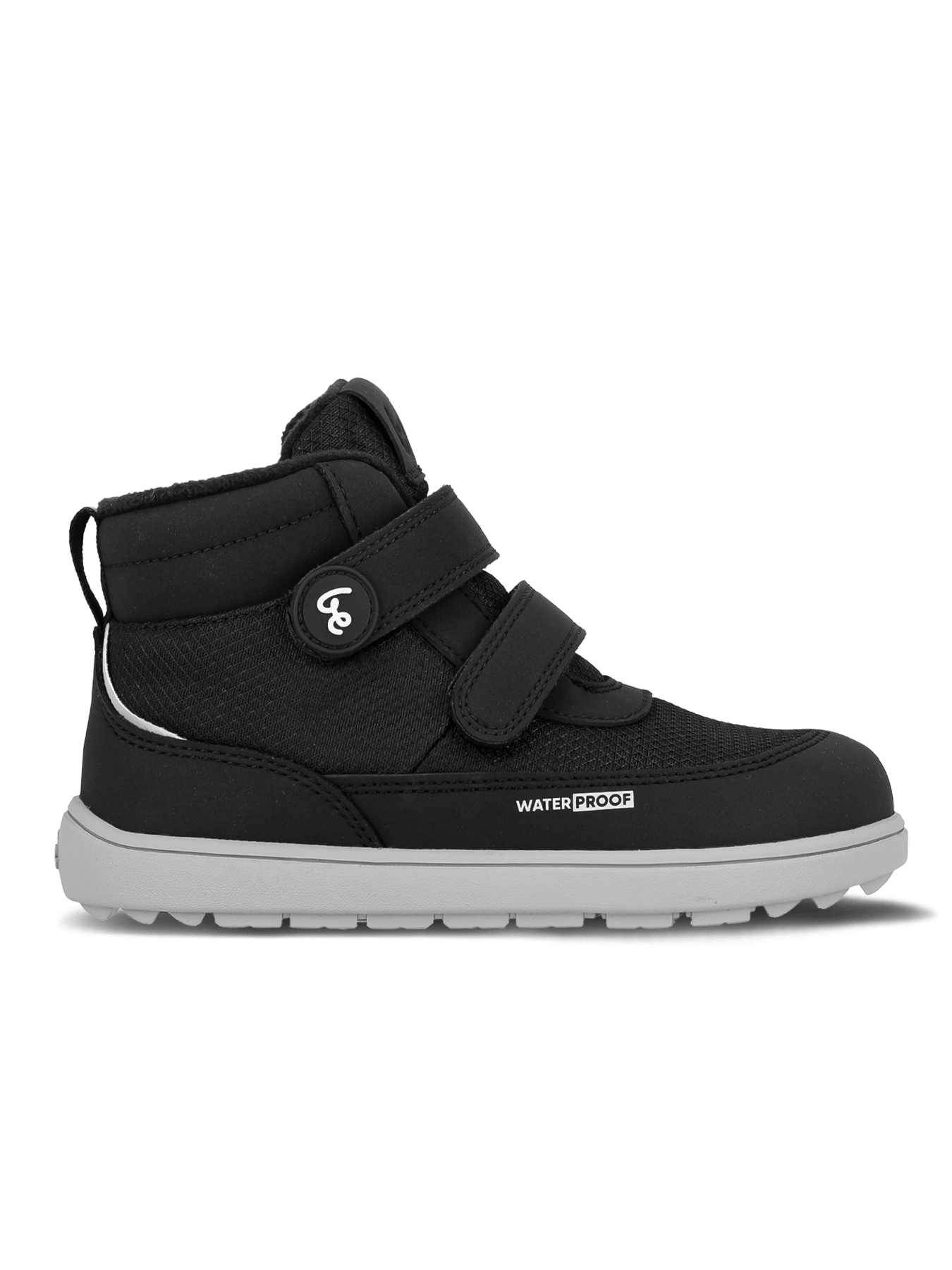 Kids winter barefoot boots Be Lenka Zippu Junior - Black & Grey - Barefoot Shoe Store