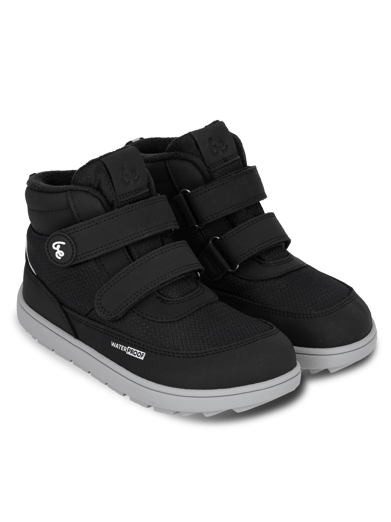 Kids winter barefoot boots Be Lenka Zippu Junior - Black & Grey - Barefoot Shoe Store