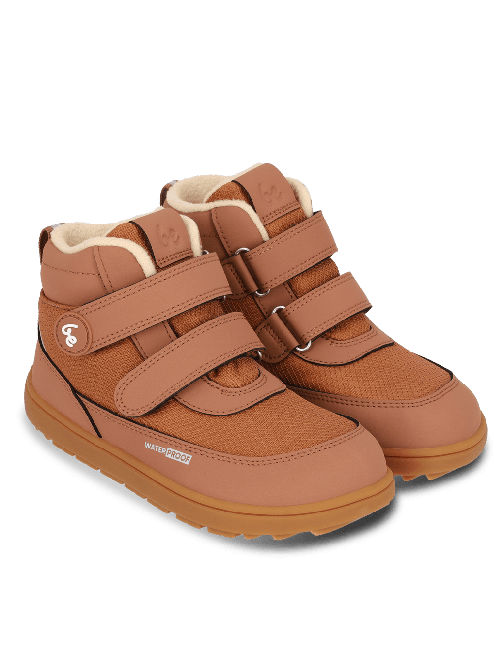 Kids winter barefoot boots Be Lenka Zippu Kids - All Brown - Barefoot Shoe Store
